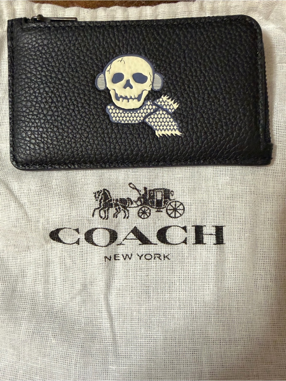 Coach “Bonesy” Zip Card Case (NWOT) - Picture 8 of 9